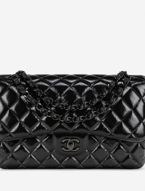 Chanel Timeless Jumbo Patent Leather So Black Front