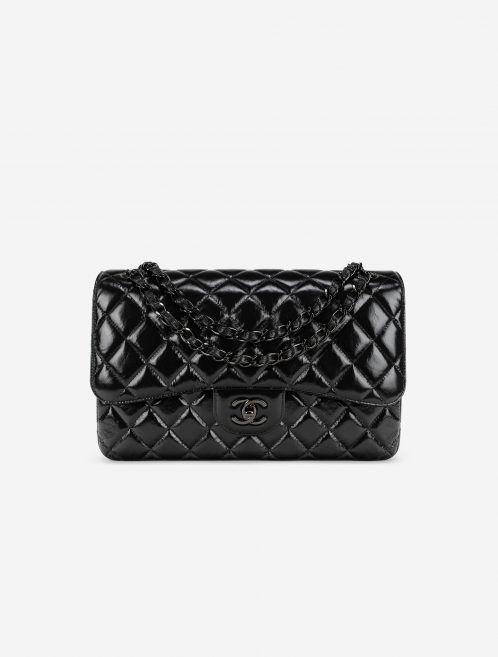 Chanel Timeless Jumbo Patent Leather So Black Front
