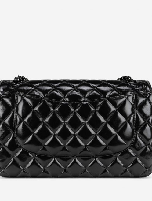 Chanel Timeless Jumbo Patent Leather So Black Backside