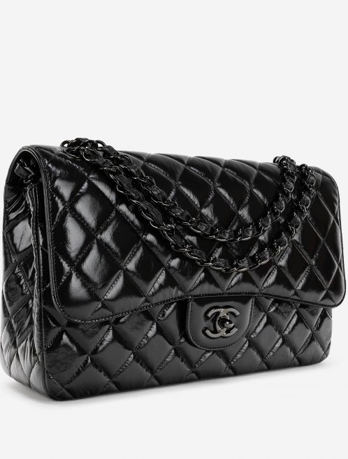 Chanel Timeless Jumbo Patent Leather So Black Side