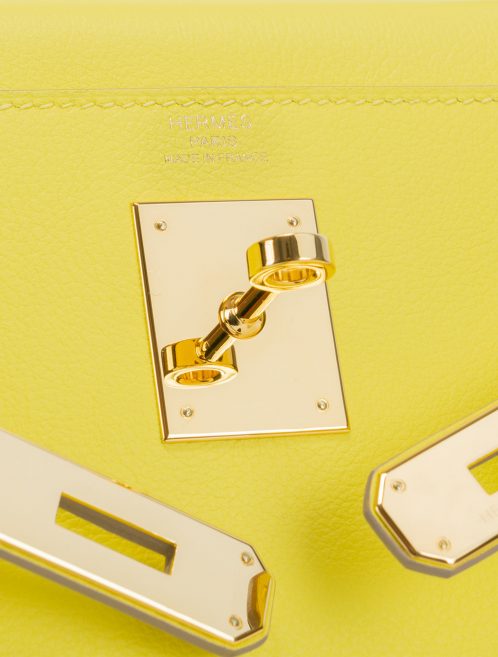Hermès Kelly 28 Evercolor Lime GHW Hardware