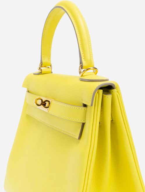 Hermès Kelly 28 Evercolor Lime GHW Handle