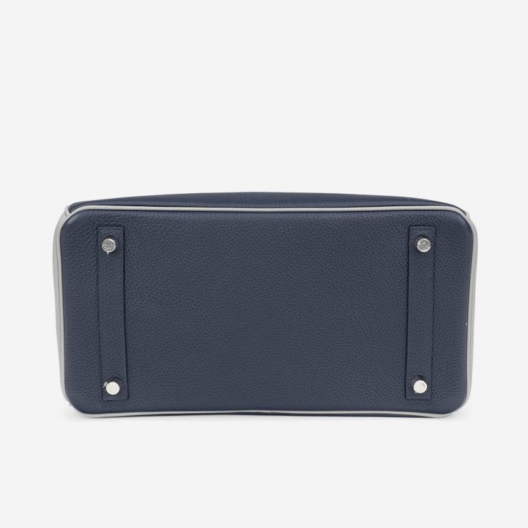Hermès Birkin 30 Blue Encre Gris Mouette HSS Bottom