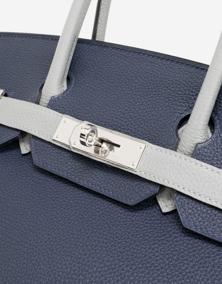 Hermès Birkin 30 Blue Encre Gris Mouette HSS Clasp