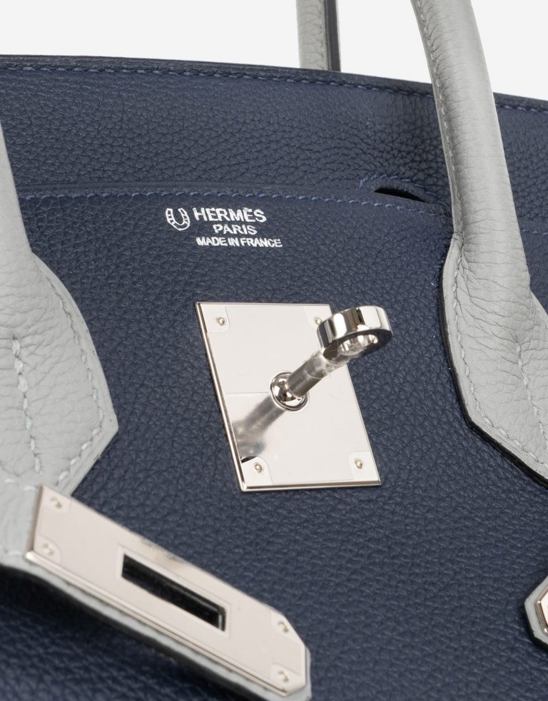Hermès Birkin 30 Blue Encre Gris Mouette HSS Hardware