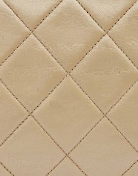 Chanel Beige Lambskin leather