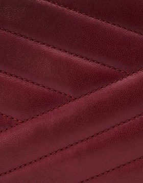 Chanel Burgundy Chevron Lambskin