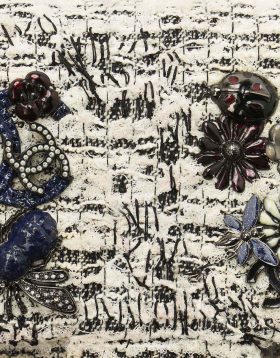 Chanel Black and White Tweed Garden Charms Edition