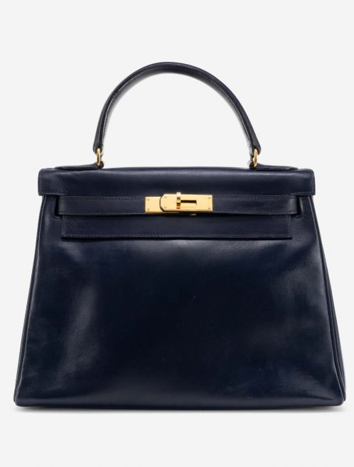 Hermès Kelly 28 Box Bleu Marine