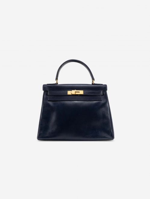 Hermès Kelly 28 Box Bleu Marine