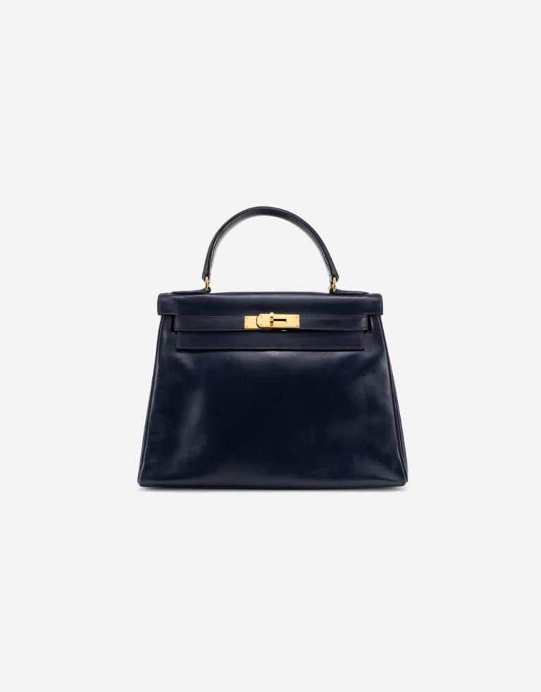 Hermès Kelly 28 Box Bleu Marine