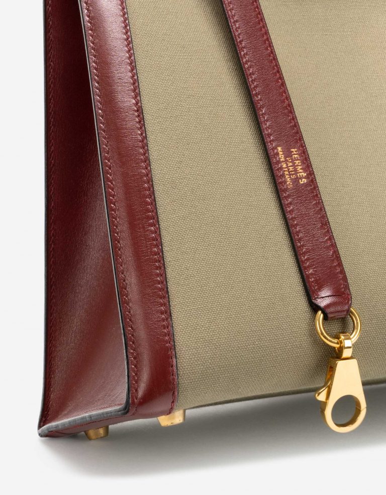 Hermès Kelly 35 Toile Canvas / Tadelakt Rouge H