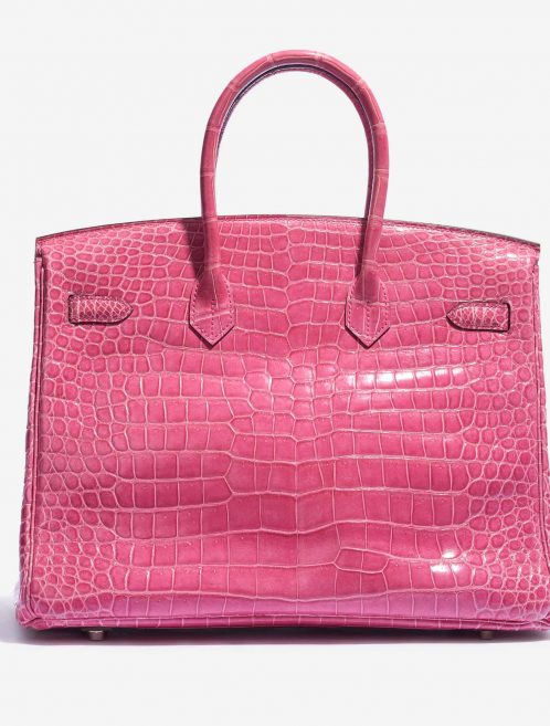 Hermès Birkin 35 Porosus Crocodile Lisse Rose Tyrien Back
