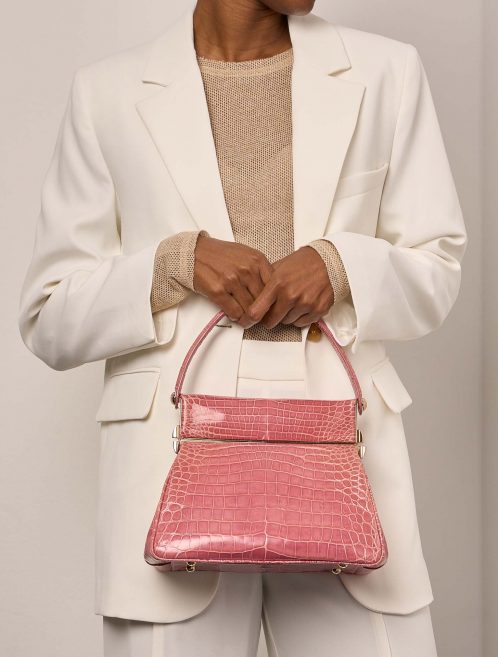 Pre-owned Dior bag Babe Niloticus Crocodile Pink Model | Sell your designer bag on Saclab.com
