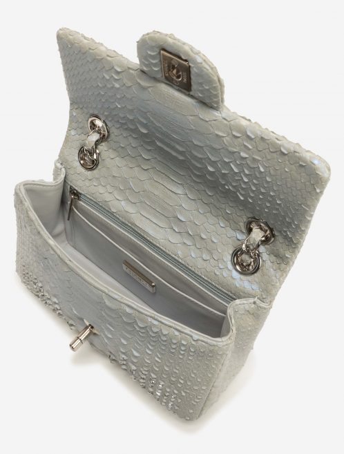 Chanel Timeless Small Python Silver