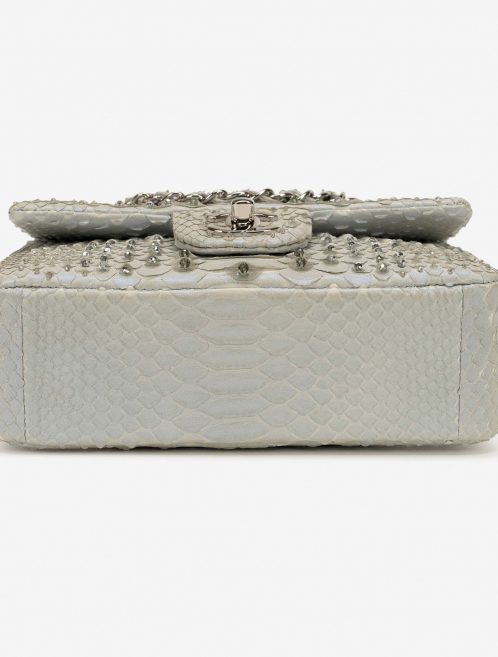 Chanel Timeless Small Python Silver