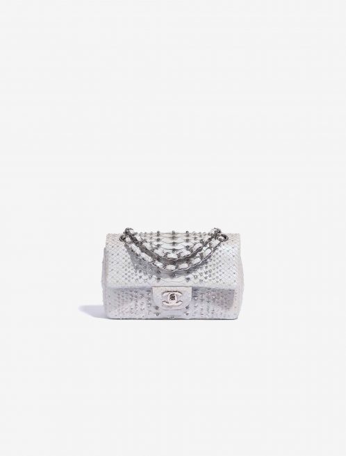 Chanel Timeless Small Python Silver