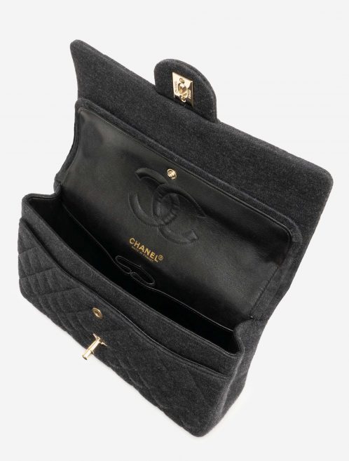 Pre-owned Chanel bag Timeless Medium Jersey Grey | Sell your designer bag on Saclab.com