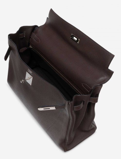 Hermès Kelly 35 Clemence Chocolate