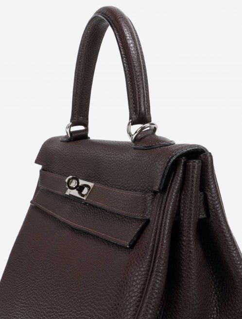 Hermès Kelly 35 Clemence Chocolate