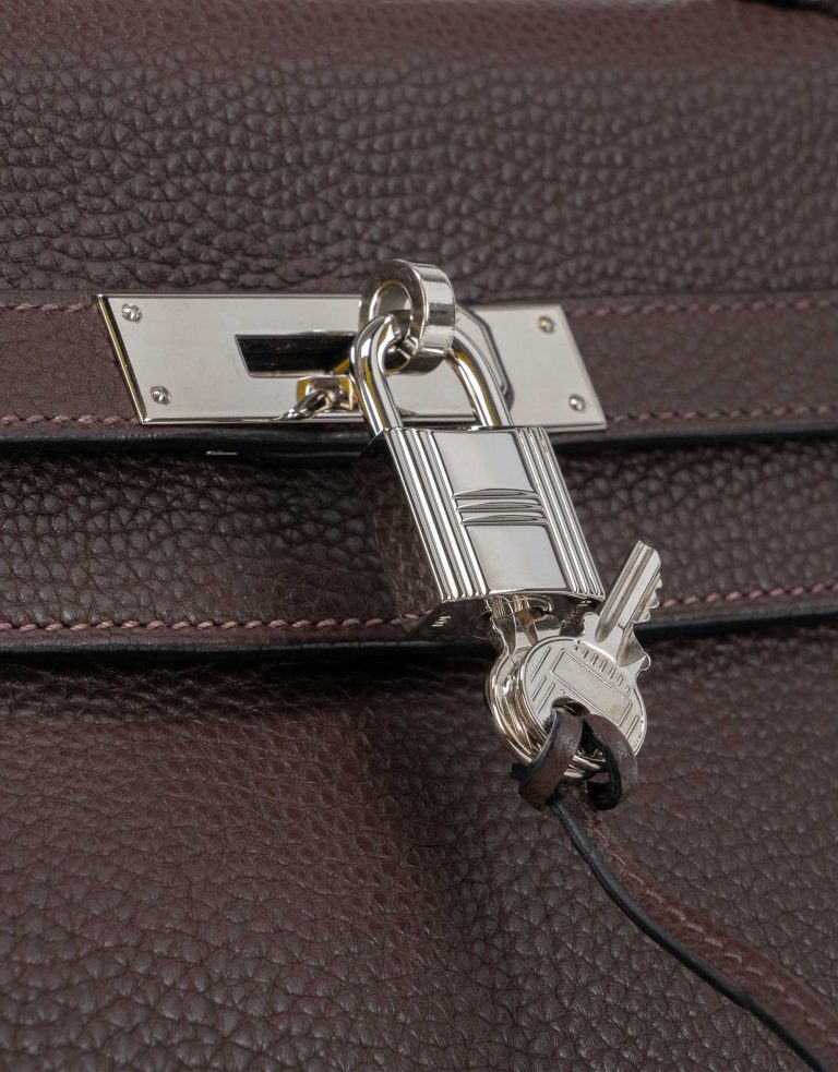 Hermès Kelly 35 Clemence Chocolate