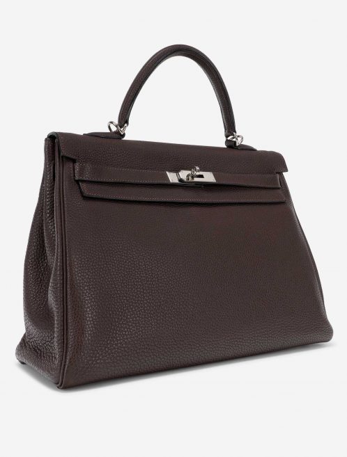 Hermès Kelly 35 Clemence Chocolate
