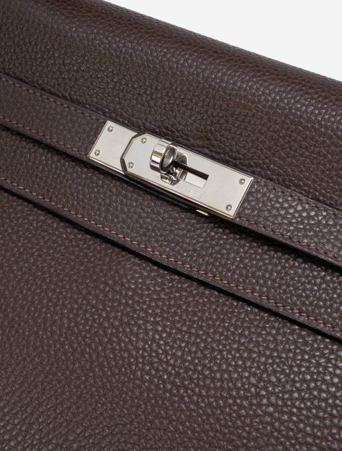 Hermès Kelly 35 Clemence Chocolate