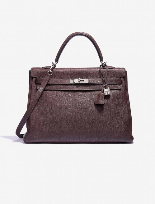 Hermès Kelly 35 Clemence Chocolate