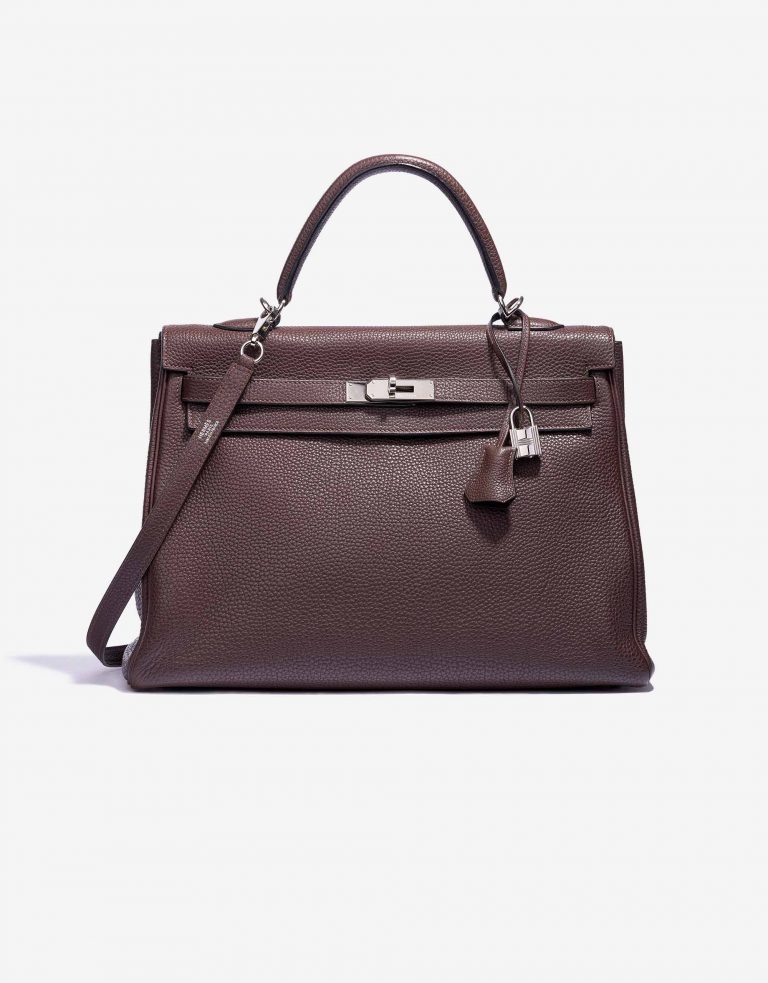 Hermès Kelly 35 Clemence Chocolate