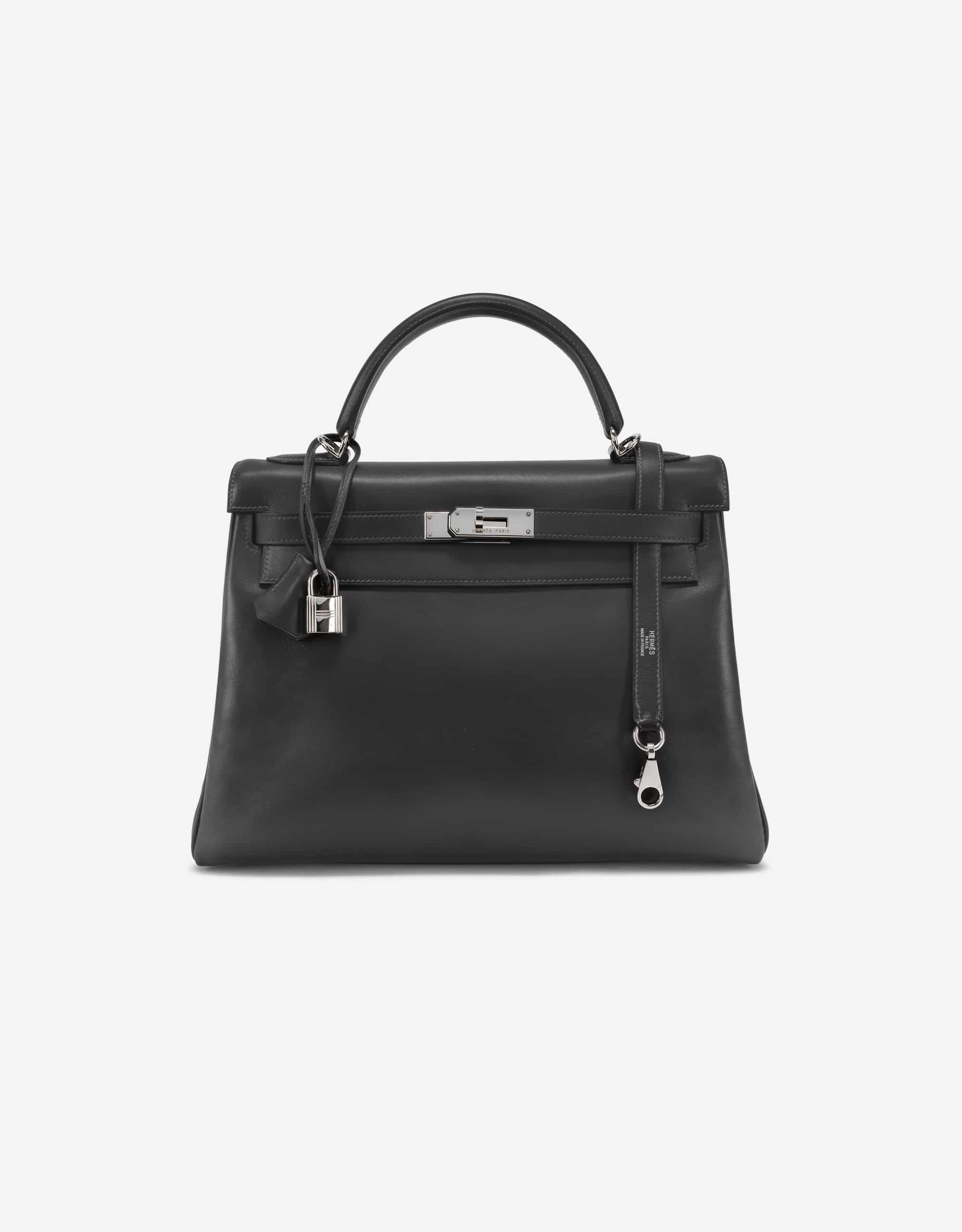 Hermès Kelly 32 Box Graphite | SACLÀB