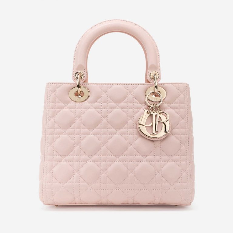 Dior Lady Medium Calf Rose