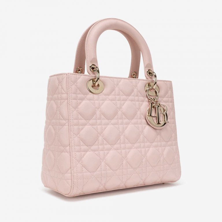 Dior Lady Medium Calf Rose