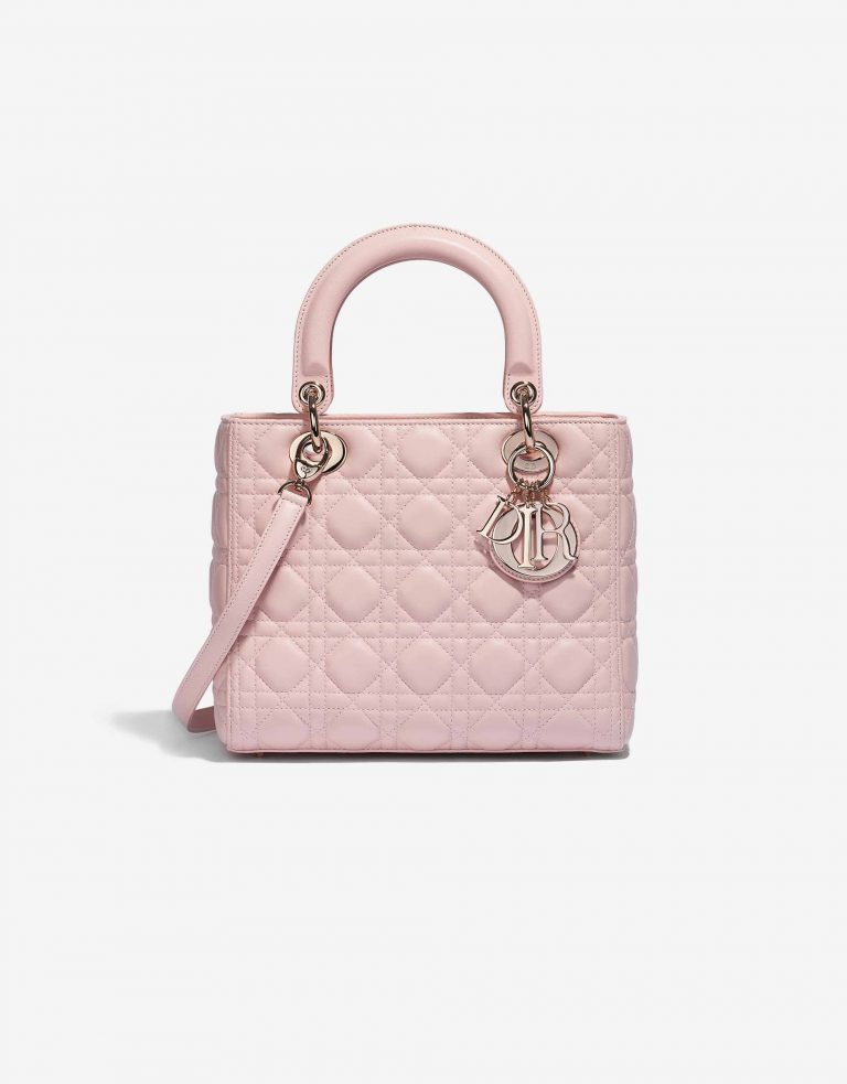 Dior Lady Medium Calf Rose