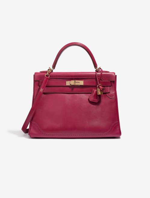 Hermès Kelly 32 Ghillies Tadelakt Rubis