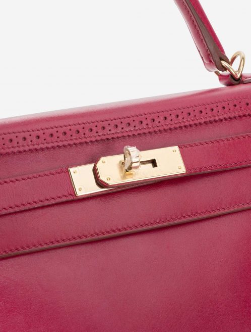 Hermès Kelly 32 Ghillies Tadelakt Rubis