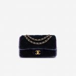 Chanel Timeless Small Shearling / Tweed Blue