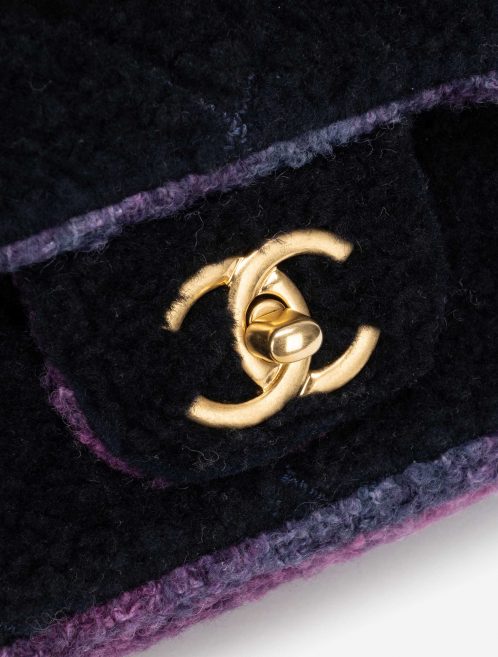 Chanel Timeless Small Shearling / Tweed Blue