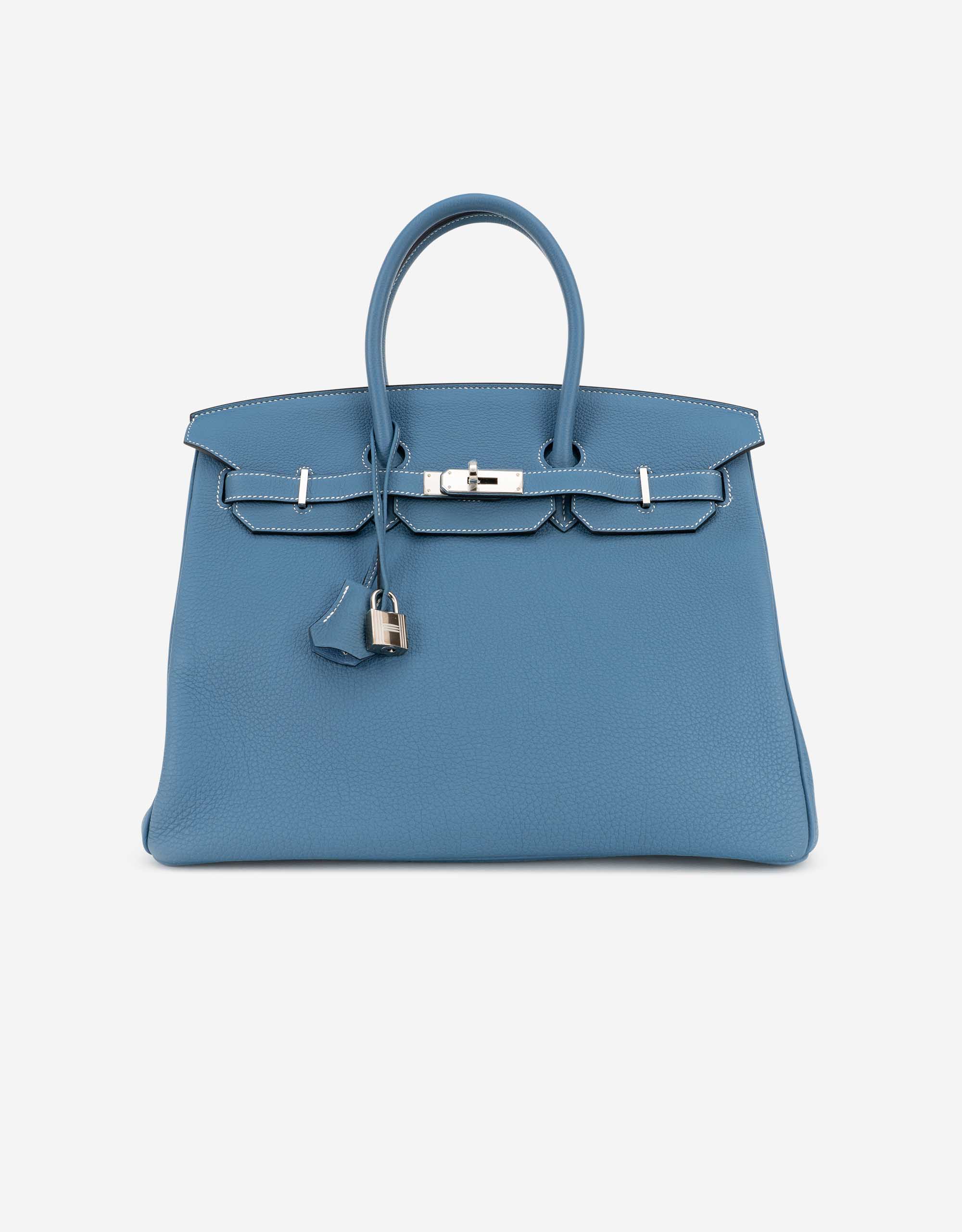 Hermès Birkin 35 Togo Blue Jean SACLÀB