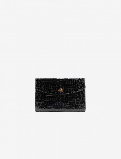 Hermès Rio Porosus Crocodile Black