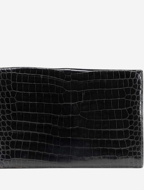 Hermès Rio Porosus Crocodile Black