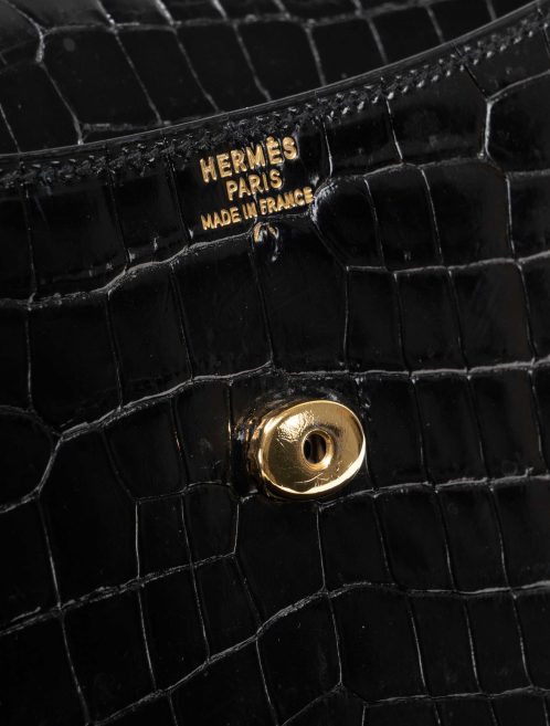 Hermès Rio Porosus Crocodile Black