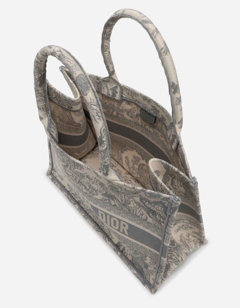 Dior Book Tote Small Toile Beige / Grey