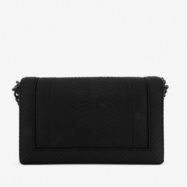 Chanel Boy Medium Python So Black