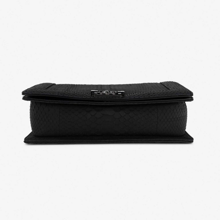 Chanel Boy Medium Python So Black