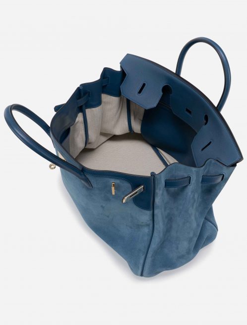 Hermès Birkin 40 Suede Grizzly Blue Thalassa