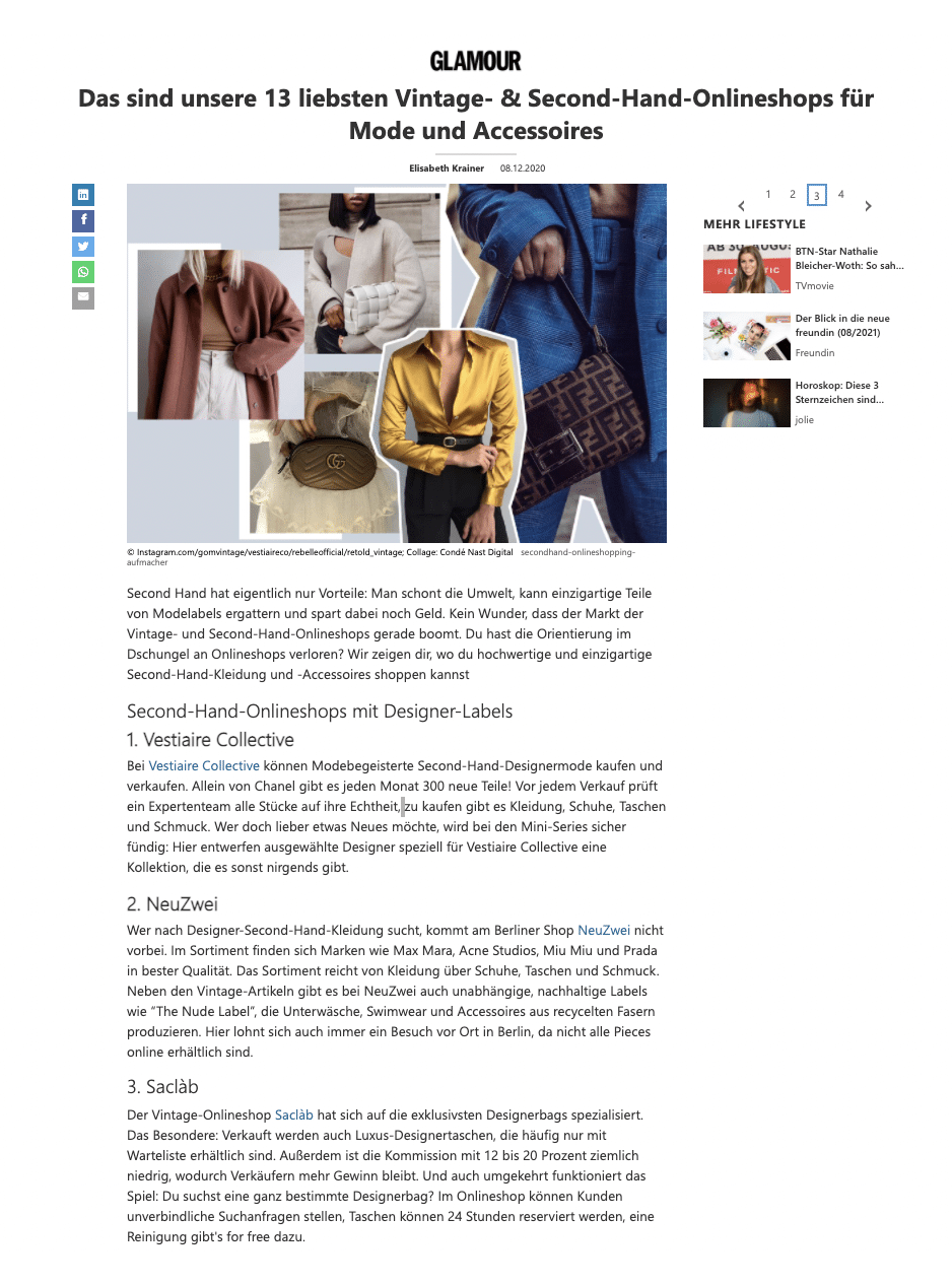 Saclab Featured on Glamour