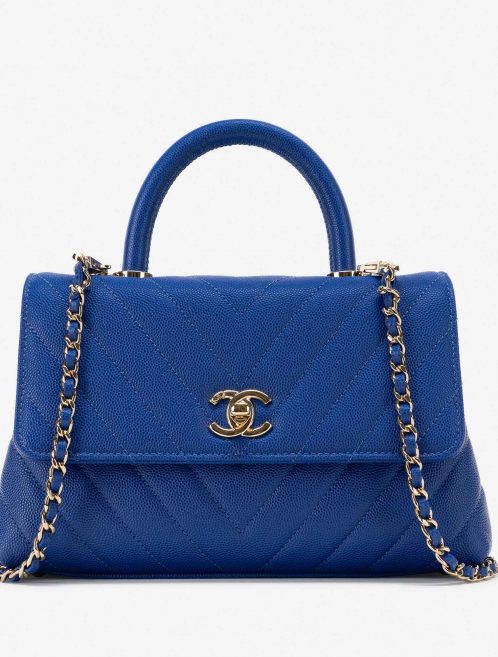 Chanel Timeless Handle Small Caviar Blue