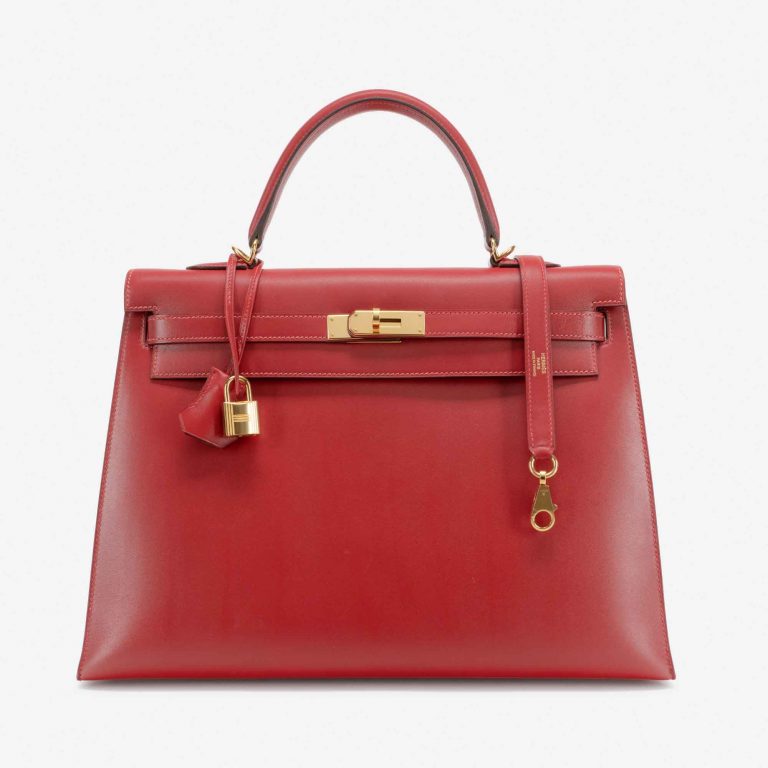 Hermès Kelly 35 Tadelakt Rouge Vif