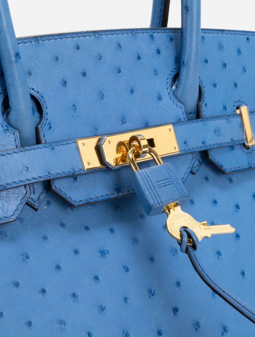 Hermès Birkin 30 Ostrich Blue Mykonos