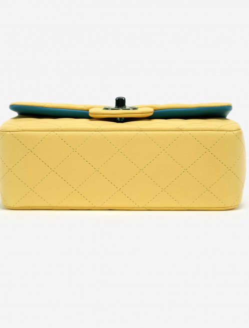 Chanel Rainbow Timeless Mini Rectangular Lamb Yellow / Petrol